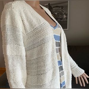 Style & Co white cardigan sweater.
